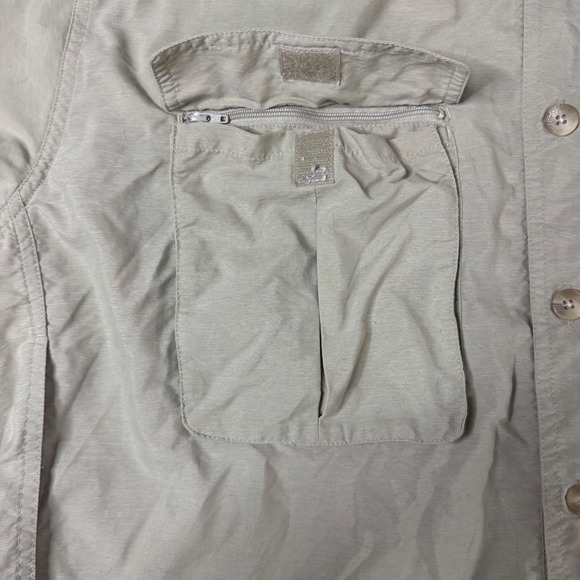 ExOfficio Khaki Long Sleeve Button Down Utility Shirt XL Outdoor - Picture 6 of 9